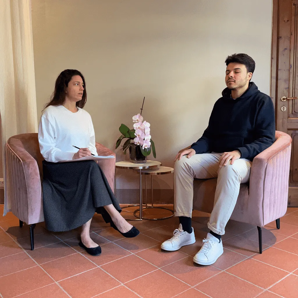Sessione di Mindfulness con Gaia Calamai nello studio di Firenze